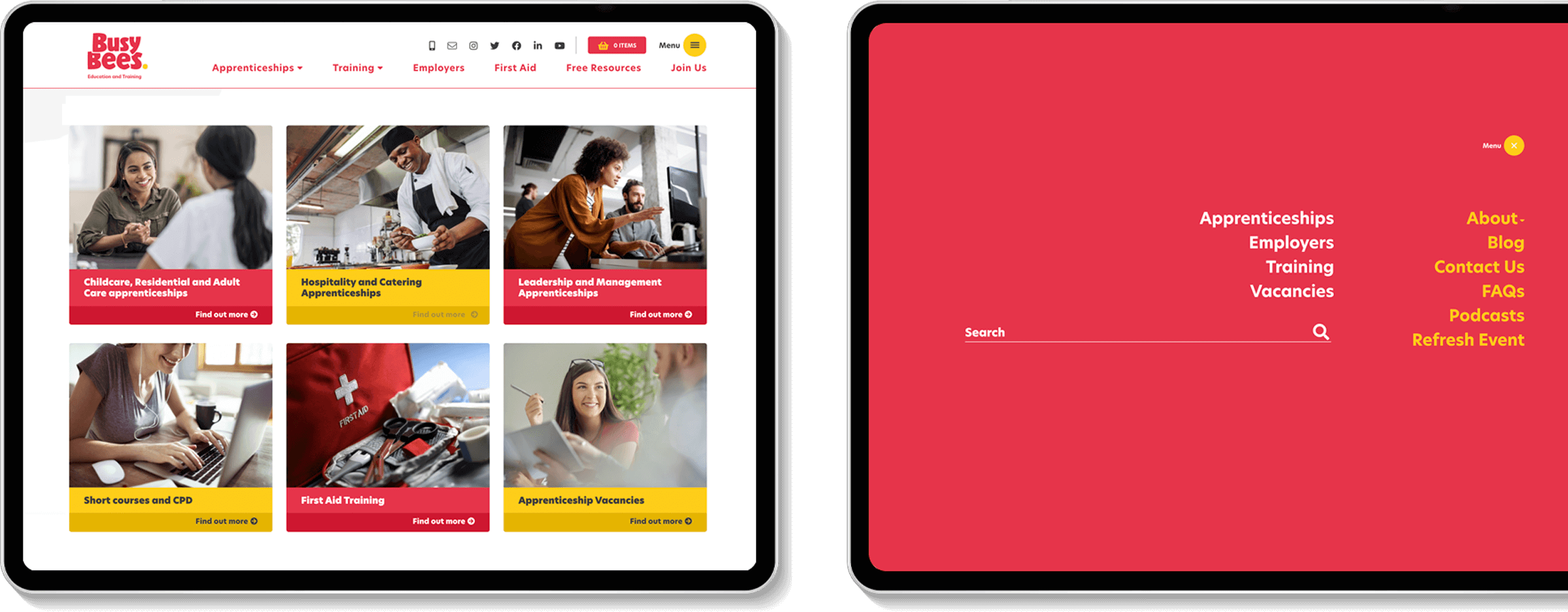 Busybees Tablet Montage Right