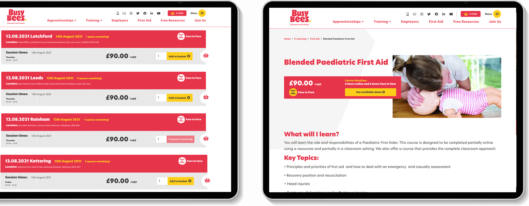 Busybees Tablet Montage Left